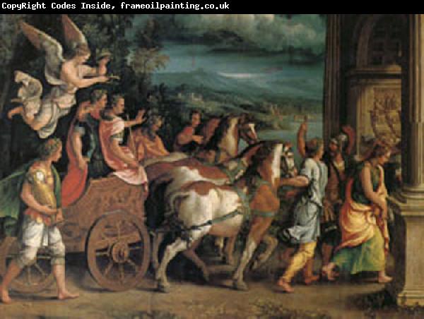 Giulio Romano The Triumph o Titus and Vespasian (mk05)